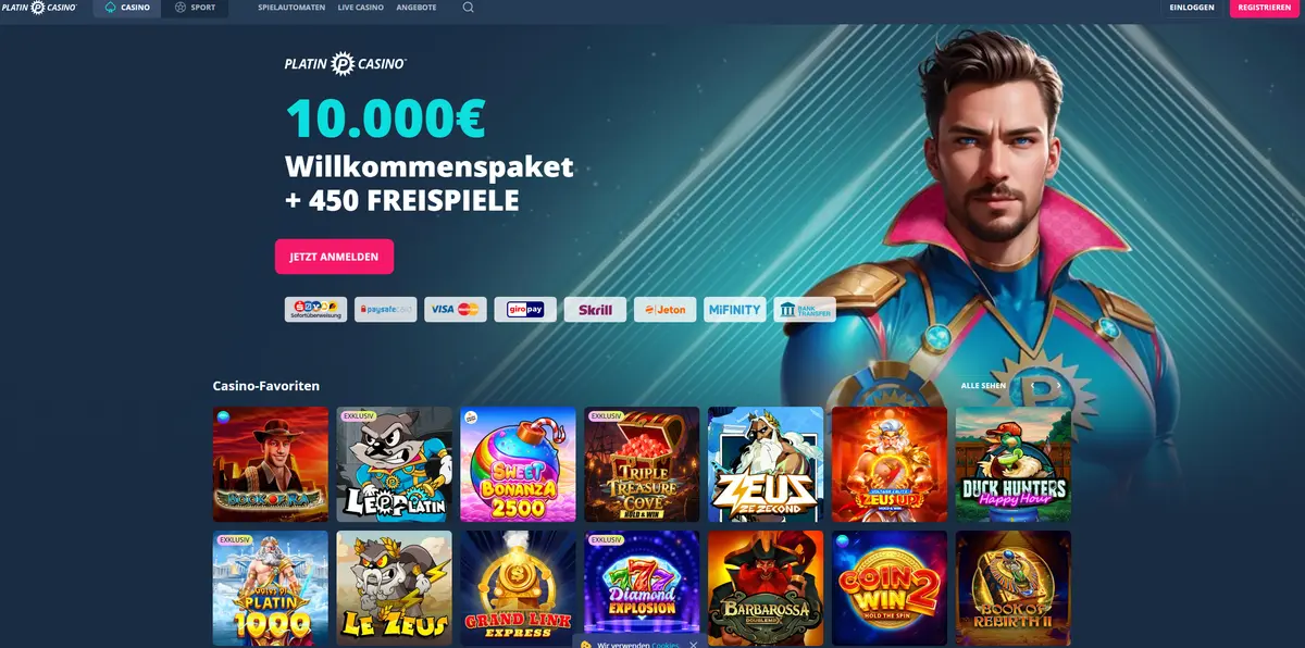Platin Casino Kreditkarten Online Casino